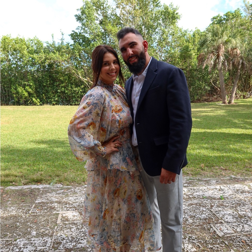 Chic Floral Layered Dress with Long Sleeves for wedding guest